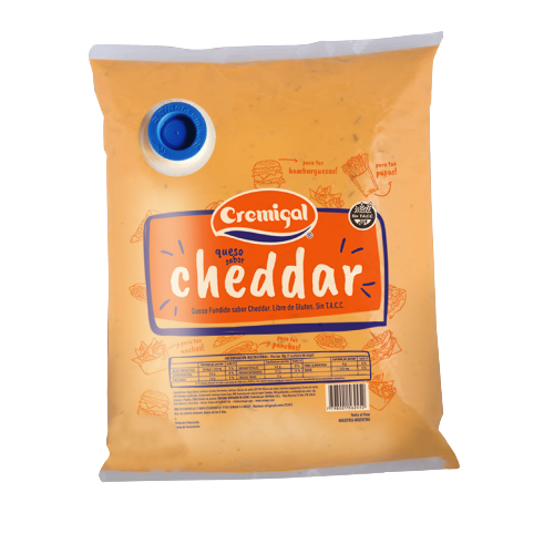 CREMIGAL queso cheddar pouch x4Kg