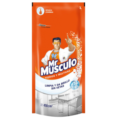 MR.MUSCULO limpiador multiuso/vidrio doypack x450cc