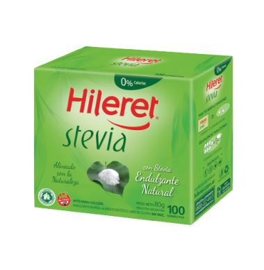 HILERET edulcorante stevia x100Un.