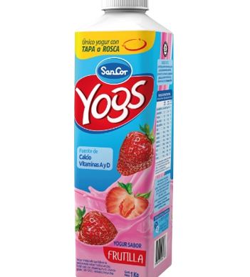 SANCOR yogur frutilla brick x1lt