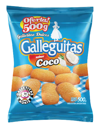 KOKIS galletitas galleguitas coco x500g