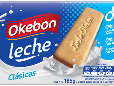 OKEBON galletita leche x165g
