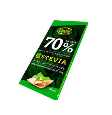 COPANI chocolate 70 stevia x63g