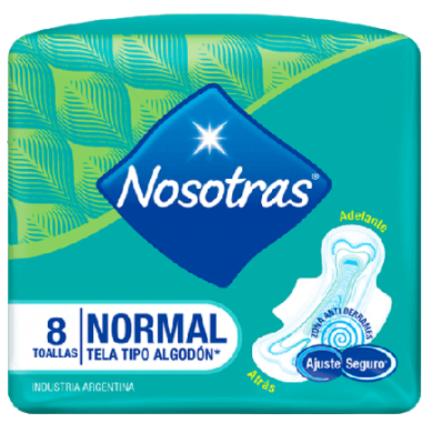 NOSOTRAS toalla clasica x8Un.