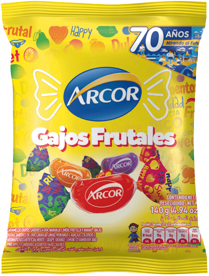 ARCOR caramelos gajitos x140g