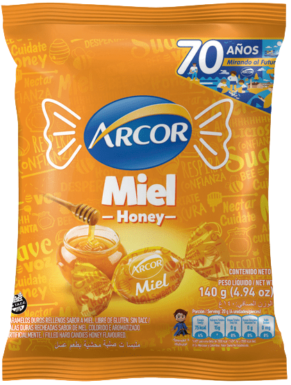ARCOR caramelos miel x140g