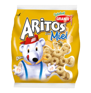 GRANIX cereal aritos con miel x130g