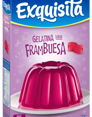 EXQUISITA gelatina frambuesa x40gsob.