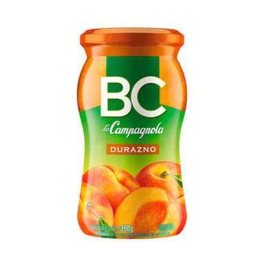 CAMPAGNOLA mermelada durazno BC +fruta x390g frasco