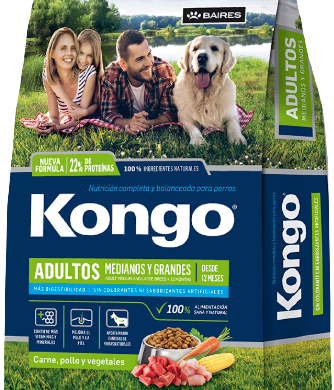 KONGO perro mediano/grande x3kg
