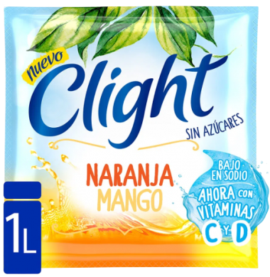 CLIGHT jugo naranja/mango x20 sobres
