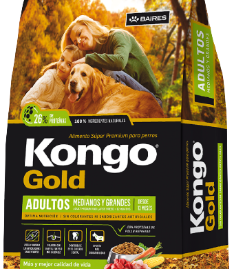KONGO GOLD perro adulto x3kg