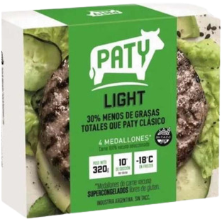 PATY hamburguesa light 4Un. x320g