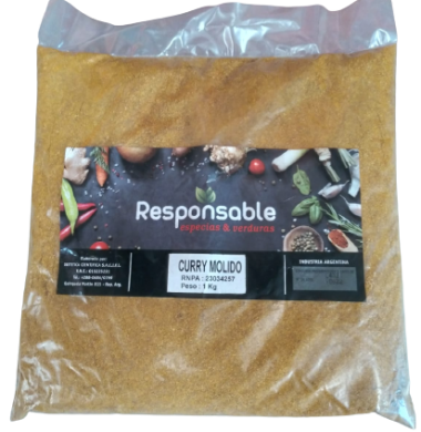 RESPONSABLE curry molido x1Kg
