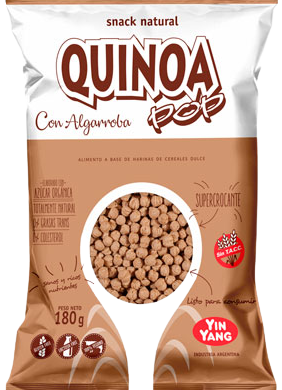 YIN YANG quinoa pop con algarroba x80g