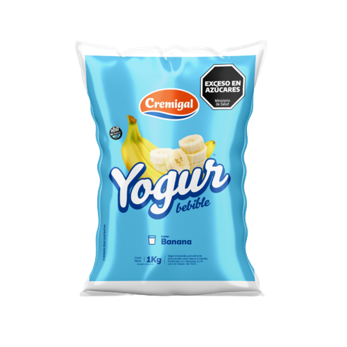 CREMIGAL yogur banana sachet x1Lt