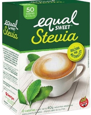 EQUALSWEET edulcorante stevia x50Un.