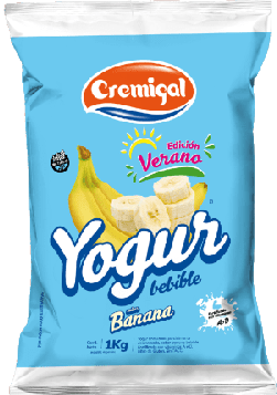 CREMIGAL yogur banana x1lt.sachet