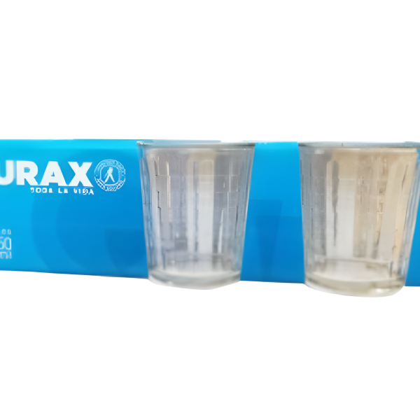 DURAX vasos vidrio diamante pack x6Un.