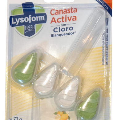 LYSOFORM canasta inodoro con cloro citrus x37g