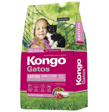 KONGO gatito carne/leche x1Kg