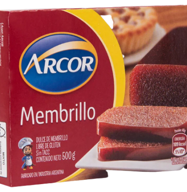ARCOR dulce membrillo sin tacc x500g