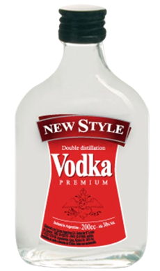 NEW STYLE vodka petaca x200cc
