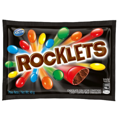 ROCKLETS confites chocolate x40g