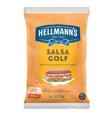 HELLMANNS salsa golf bolsa x2,9Kg