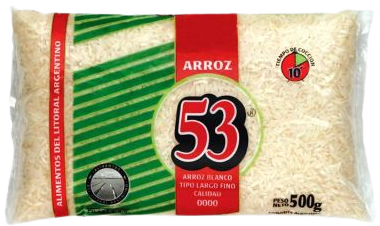 53 arroz largo fino 0000 x500g