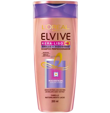 ELVIVE shampoo keratina-liso x200cc