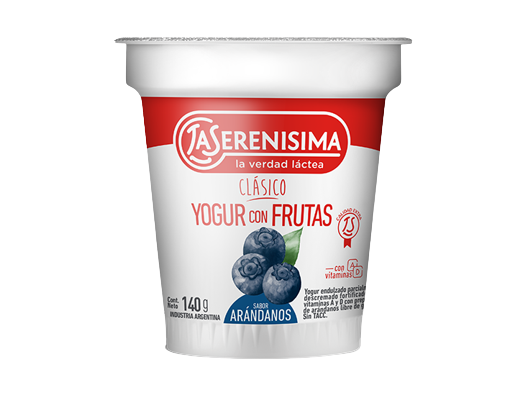 SERENISIMA yogur con frutas arandano x140g
