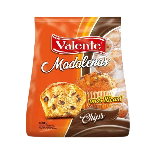 VALENTE madalena chips chocolate x180g