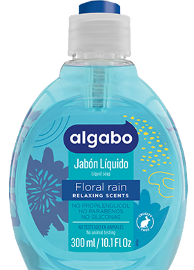 ALGABO jabon tocador liquido floral con valvula x300cc