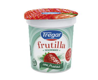 TREGAR yogur descremado frutilla x160g