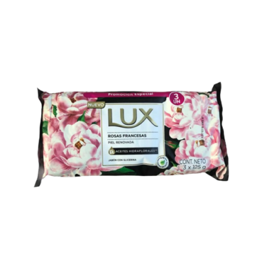 LUX jabon tocador rosas 3x125g