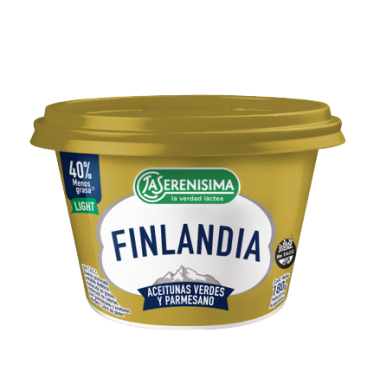 FINLANDIA aceitunas verdes y parmesano x180g