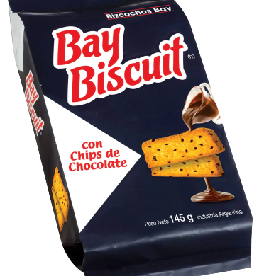 BAY biscuits con chips x145g