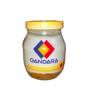GANDARA yogur frasco colchon durazno x200g