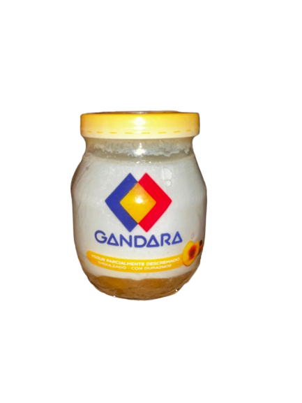 GANDARA yogur frasco colchon durazno x200g