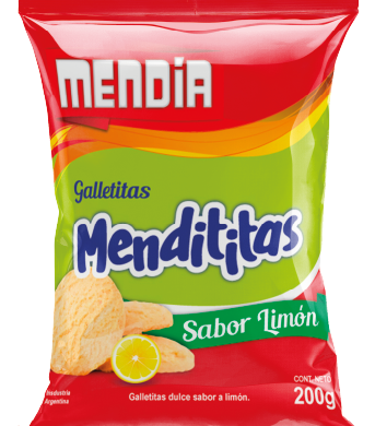 MENDIA galletitas mendititas limon x200g