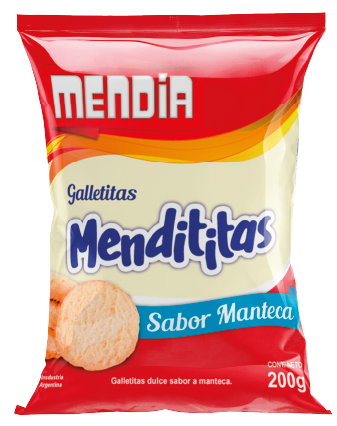 MENDIA galletitas mendititas manteca x200g