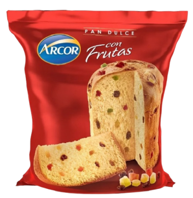 ARCOR pan dulce con frutas x400g
