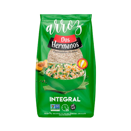 DOS HERMANOS arroz integral x1kg