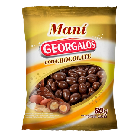 GEORGALOS mani con chocolate x80g