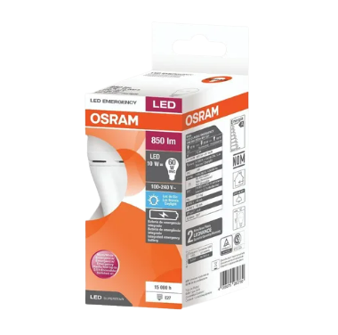 OSRAM lampara led classic emergencia fria 10w