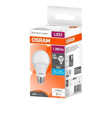 OSRAM lampara led value classic fria 14w