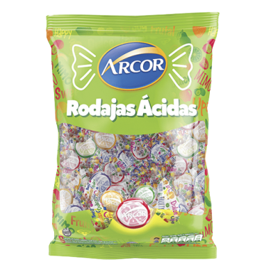 ARCOR caramelos rodajas acidas x930g