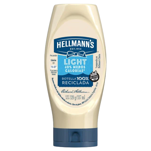 HELLMANNS mayonesa light pomo x320g