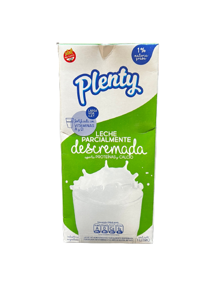 PLENTY leche UAT descremada x1Lt